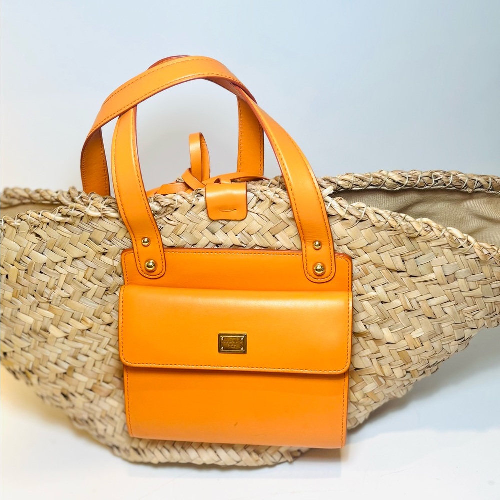 Dolce & Gabbana Kendra Straw Tote